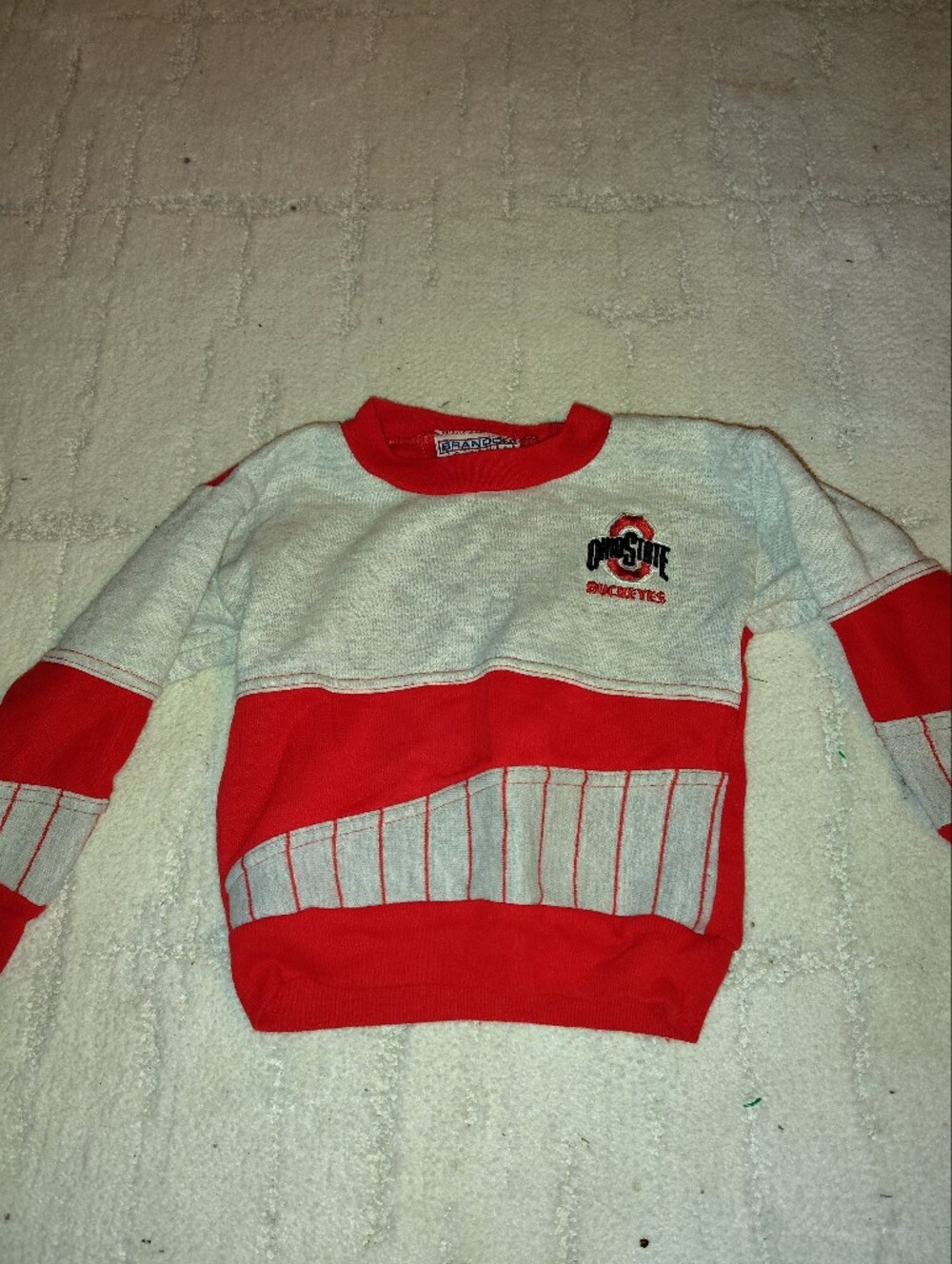 Ohio State Kids Red & Gray Pullover Sweatshirt
